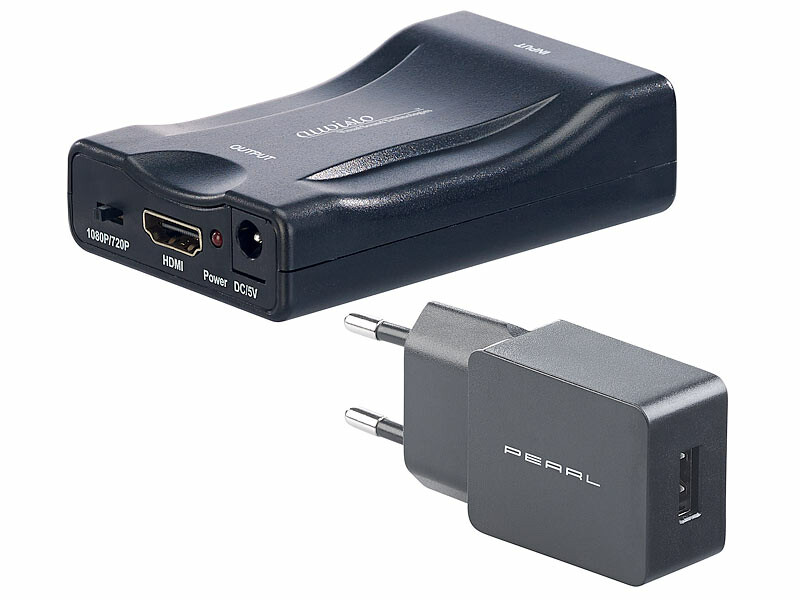 Convertisseur péritel vers HDMI avec câble péritel Full HD 720P