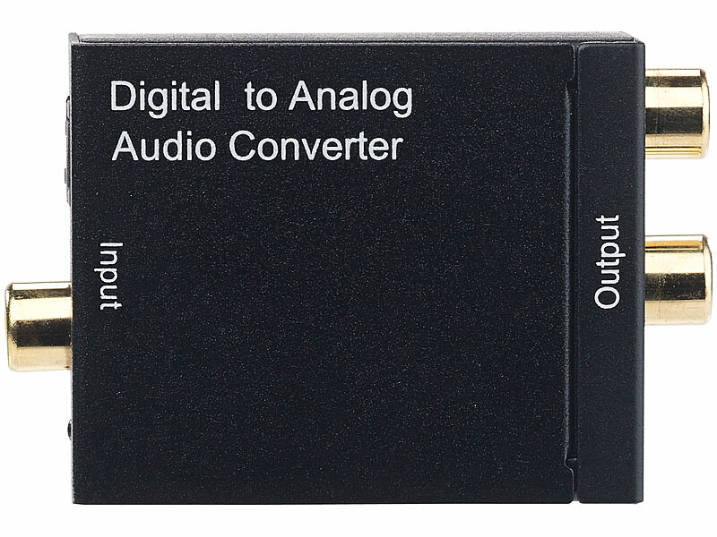 Convertisseur audio coaxial et Toslink vers L/R analogique et